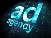 Advertising concept: Ad Agency on digital background